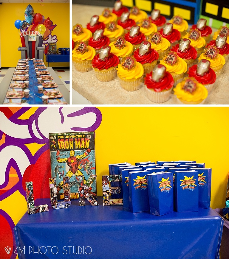 iron man birthday, superhero decoration, comic book, photo booth, dallas party photographer