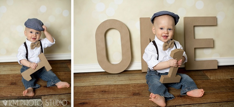 Dallas Photographer, Cake Smash, Burlap Banner, Dallas Baby Photographer, KM Photo Studio, Newsboy Hat