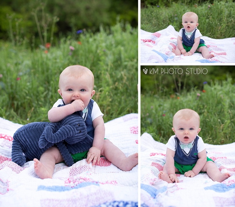 Plano Baby Photography, 5 month baby session, Plano Baby Photographer, KM Photo Studio