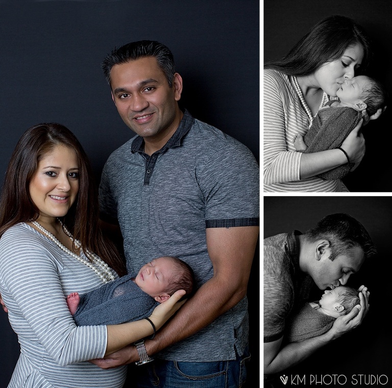 Dallas Newborn Photography, KM Photo Studio, Newborn, Newborn with parents, posed newborn session