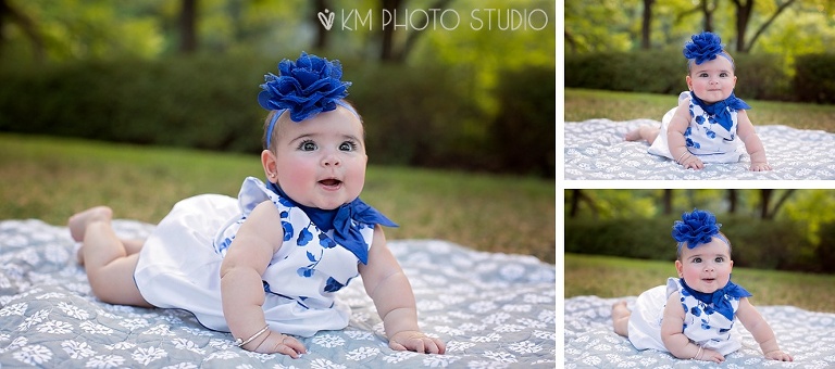 Allen Baby Photographer, 6 month session, Highland Park, KM Photo Studio