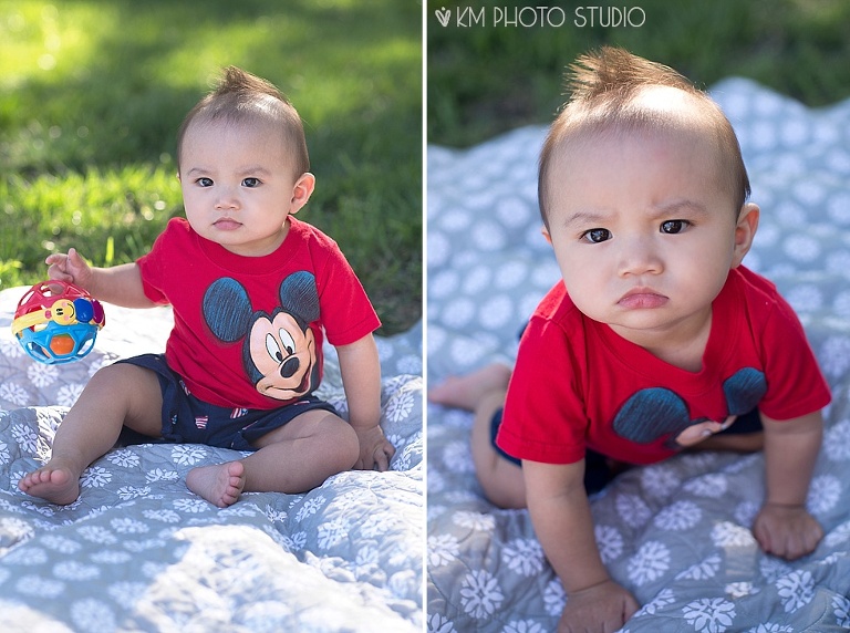 10 month session, KM Photo Studio, Richardson Baby Photographer