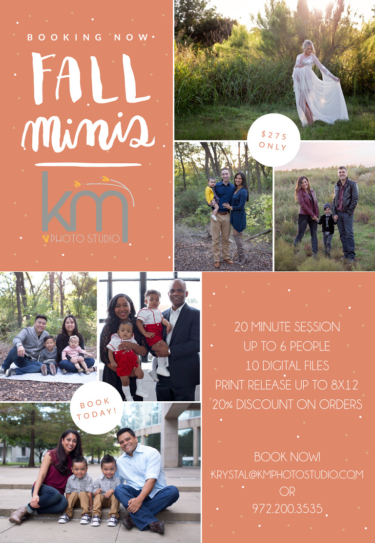 2017 Fall Mini Session, Dallas Fall Mini Session 2017, Downtown Dallas Fall Mini Session, Plano Mini Session 2017, Richardson Mini Session 2017, Fall Mini Session DFW, 2017 Fall Mini Session DFW, KM Photo Studio