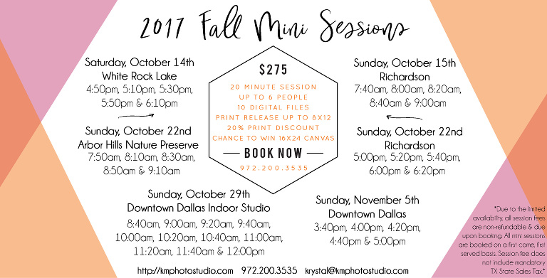 2017 Fall Mini Session, Dallas Fall Mini Session 2017, Downtown Dallas Fall Mini Session, Plano Mini Session 2017, Richardson Mini Session 2017, Fall Mini Session DFW, 2017 Fall Mini Session DFW, KM Photo Studio