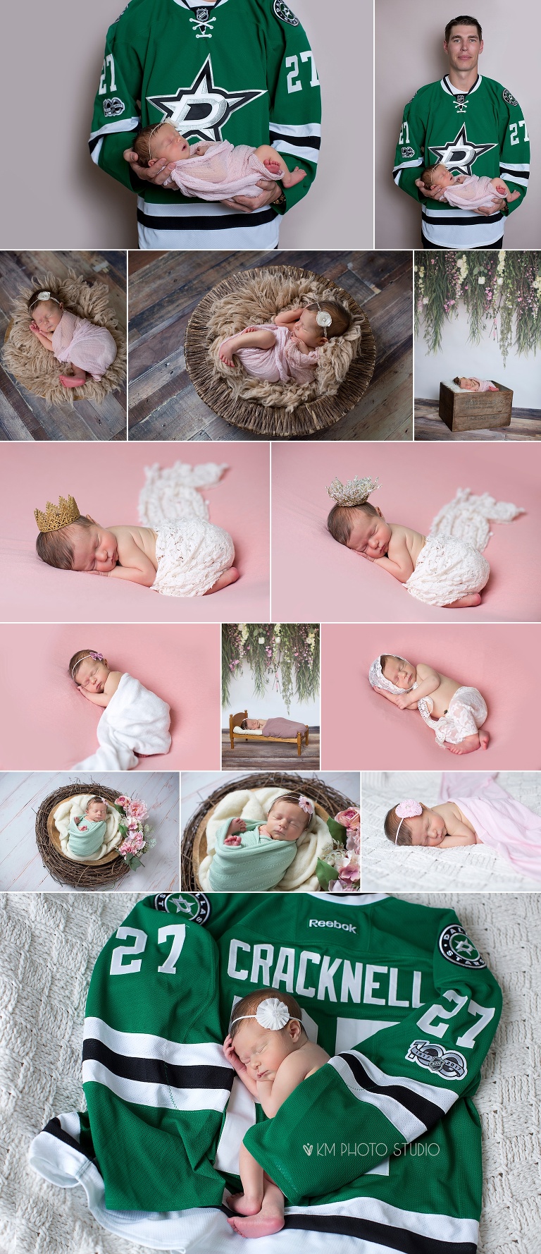 Uptown Dallas Newborn Photographer, Dallas Stars Newborn, KM Photo Studio, Dallas Newborn Photographer, Cracknell, DFW Newborn Photographer