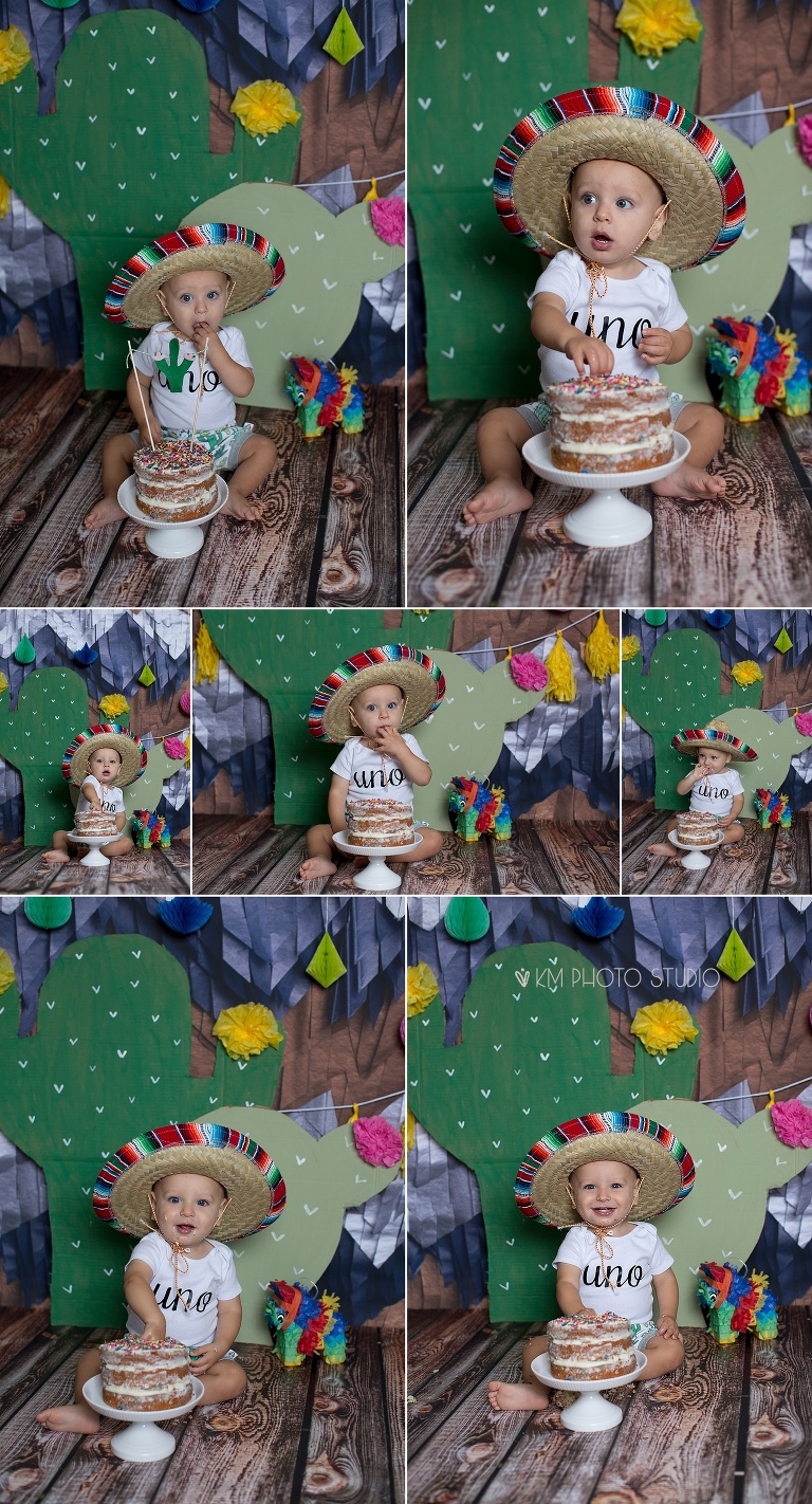 One Year Photographer Frisco, Fiesta Themed Party, Uno Birthday Theme, Fiesta Theme, Pinterest Worthy, KM Photo Studio, Dallas cake smash photographer, Dallas baby photographer, Dallas family photographer, Plano cake smash photographer, Richardson cake smash photographer